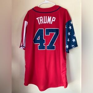 Embroidered Donald Trump Jersey Baseball USA Promo